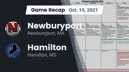 Recap: Newburyport  vs. Hamilton  2021