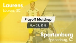 Matchup: Laurens vs. Spartanburg  2016