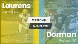 Matchup: Laurens vs. Dorman  2017