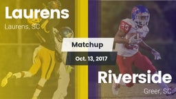 Matchup: Laurens vs. Riverside  2017