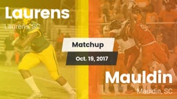 Matchup: Laurens vs. Mauldin  2017