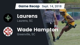 Recap: Laurens  vs. Wade Hampton  2018