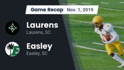 Recap: Laurens  vs. Easley  2019