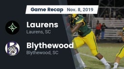 Recap: Laurens  vs. Blythewood  2019