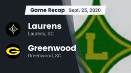 Recap: Laurens  vs. Greenwood  2020