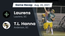 Recap: Laurens  vs. T.L. Hanna  2021