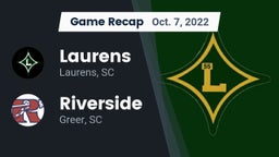 Recap: Laurens  vs. Riverside  2022