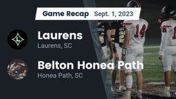 Recap: Laurens  vs. Belton Honea Path  2023
