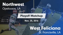 Matchup: Northwest vs. West Feliciana  2016