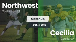 Matchup: Northwest vs. Cecilia  2019