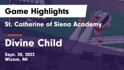 St. Catherine of Siena Academy  vs Divine Child  Game Highlights - Sept. 28, 2022