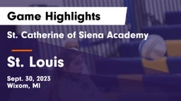 St. Catherine of Siena Academy  vs St. Louis  Game Highlights - Sept. 30, 2023