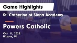 St. Catherine of Siena Academy  vs Powers Catholic  Game Highlights - Oct. 11, 2023