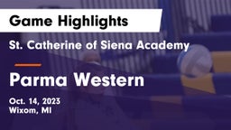 St. Catherine of Siena Academy  vs Parma Western  Game Highlights - Oct. 14, 2023