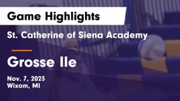 St. Catherine of Siena Academy  vs Grosse Ile Game Highlights - Nov. 7, 2023
