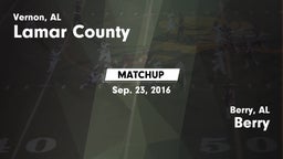 Matchup: Lamar County vs. Berry  2016