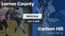 Matchup: Lamar County vs. Carbon Hill  2018