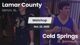 Matchup: Lamar County vs. Cold Springs  2020