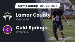 Recap: Lamar County  vs. Cold Springs  2021