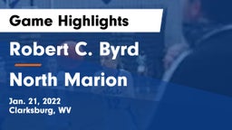 Robert C. Byrd  vs North Marion  Game Highlights - Jan. 21, 2022