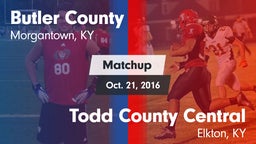 Matchup: Butler County vs. Todd County Central  2016