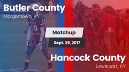 Matchup: Butler County vs. Hancock County  2017