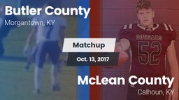 Matchup: Butler County vs. McLean County  2017