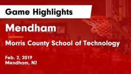 Mendham  vs Morris County School of Technology Game Highlights - Feb. 2, 2019
