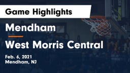 Mendham  vs West Morris Central  Game Highlights - Feb. 6, 2021