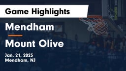 Mendham  vs Mount Olive  Game Highlights - Jan. 21, 2023