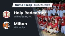 Recap: Holy Redeemer  vs. Milton  2022