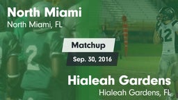 Matchup: North Miami vs. Hialeah Gardens  2016