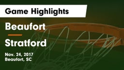 Beaufort  vs Stratford  Game Highlights - Nov. 24, 2017