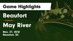 Beaufort  vs May River  Game Highlights - Nov. 27, 2018