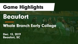 Beaufort  vs Whale Branch Early College  Game Highlights - Dec. 13, 2019
