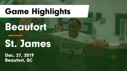 Beaufort  vs St. James  Game Highlights - Dec. 27, 2019