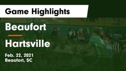 Beaufort  vs Hartsville  Game Highlights - Feb. 22, 2021