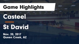 Casteel  vs St David Game Highlights - Nov. 20, 2017