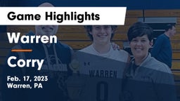 Warren  vs Corry  Game Highlights - Feb. 17, 2023