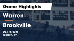 Warren  vs Brookville  Game Highlights - Dec. 2, 2023