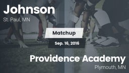 Matchup: Johnson vs. Providence Academy  2016