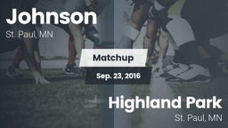 Matchup: Johnson vs. Highland Park  2016