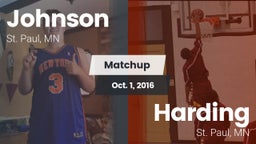 Matchup: Johnson vs. Harding  2016