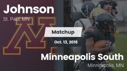 Matchup: Johnson vs. Minneapolis South  2016