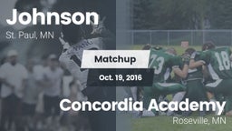 Matchup: Johnson vs. Concordia Academy 2016