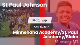 Matchup: St Paul Johnson vs. Minnehaha Academy/St. Paul Academy/Blake  2017