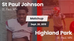 Matchup: St Paul Johnson vs. Highland Park  2019