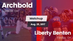 Matchup: Archbold vs. Liberty Benton  2017