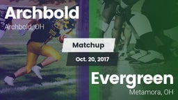 Matchup: Archbold vs. Evergreen  2017