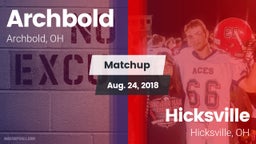 Matchup: Archbold vs. Hicksville  2018